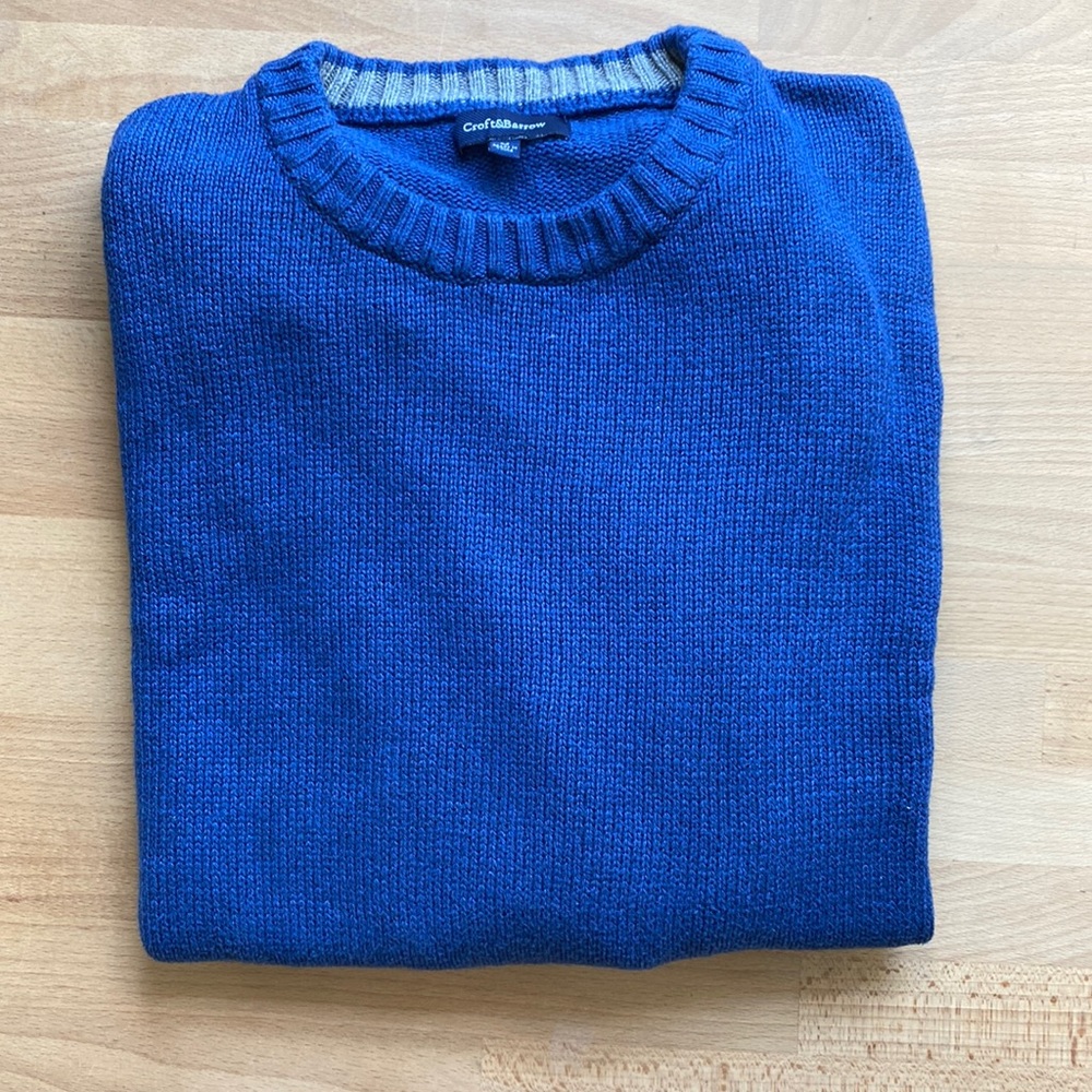Croft & Barrow Navy Blue Medium Crew Sweater